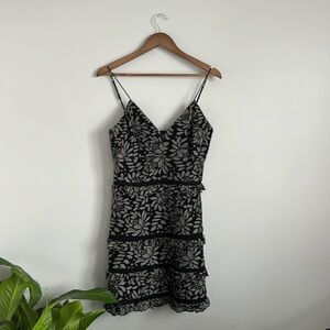 Black detailed mini dress by Keepsake!